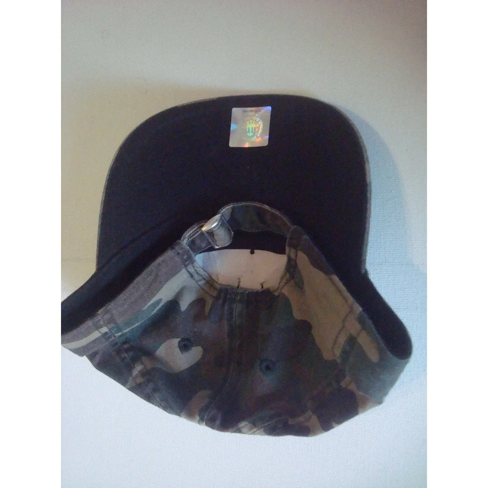 YOUTH CAL CALIFORNIA BEARS CAMO   NEW ERA 00S Y2K  STRAPBACK  HAT CAP VINTAGE P2